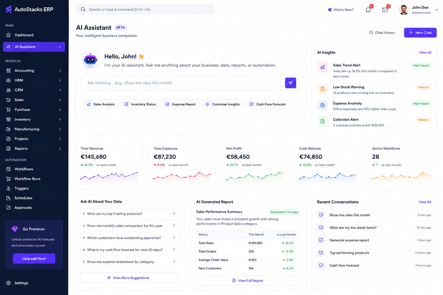 Enterprise ERP System — ERP Software