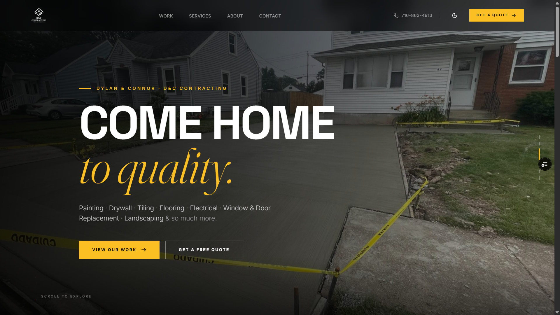 D&C Constructing — Website