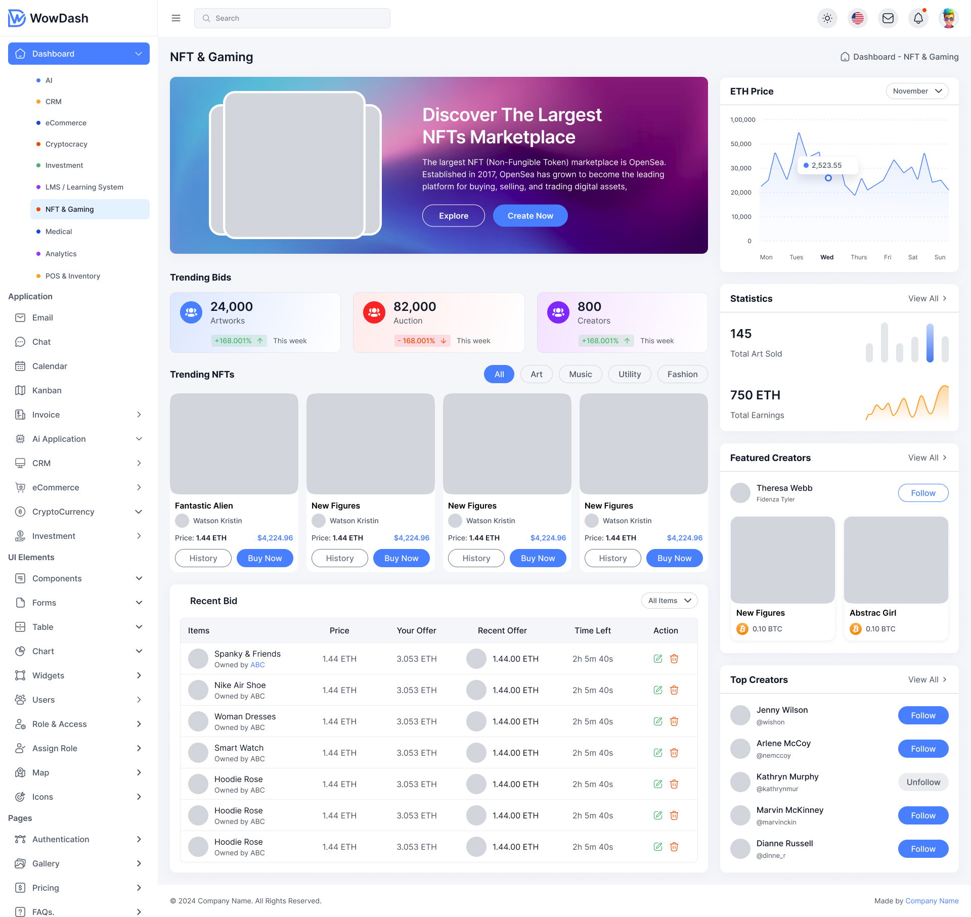 CRM & Sales Platform — Screenshot