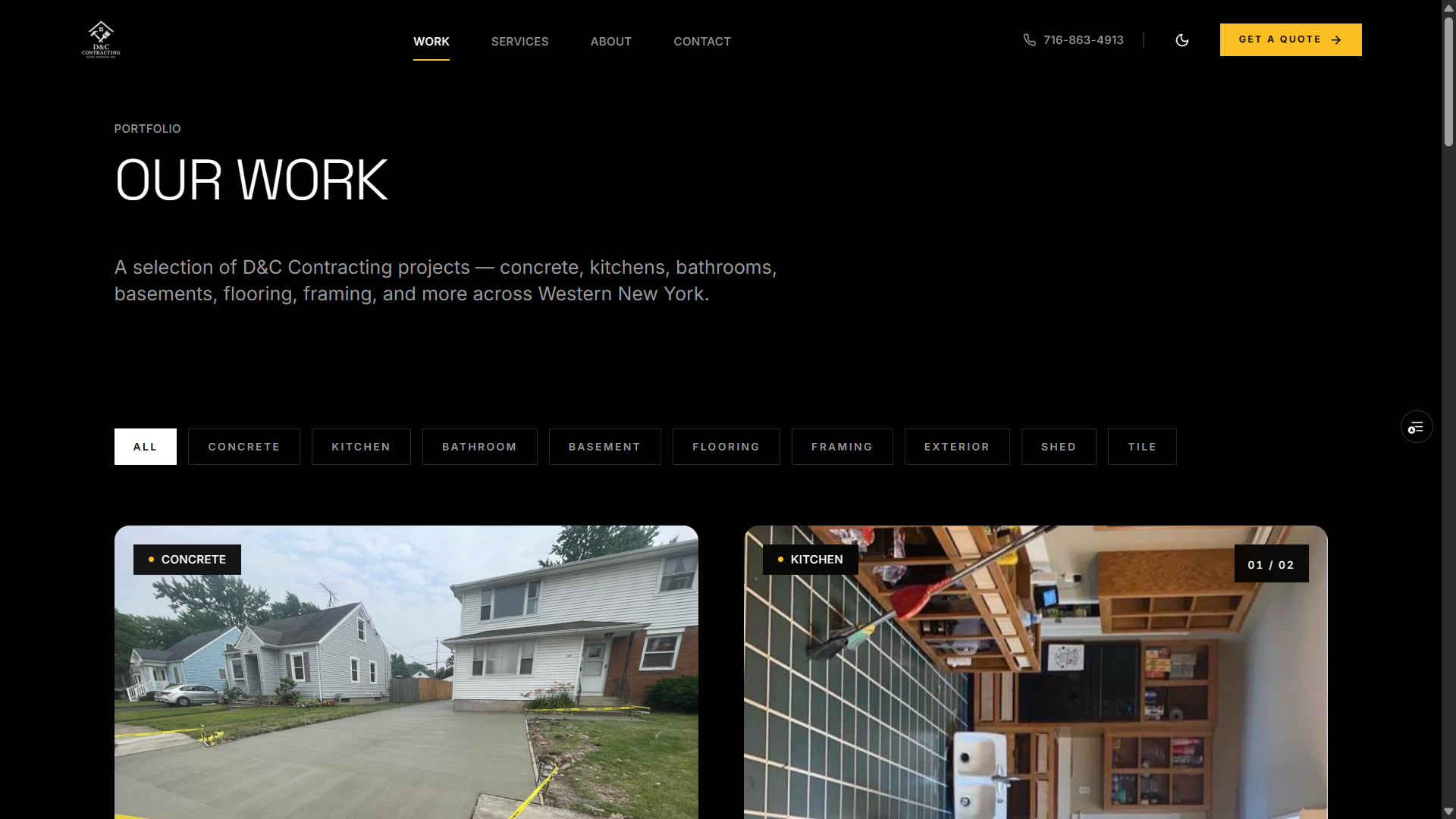 D&C Constructing — Screenshot