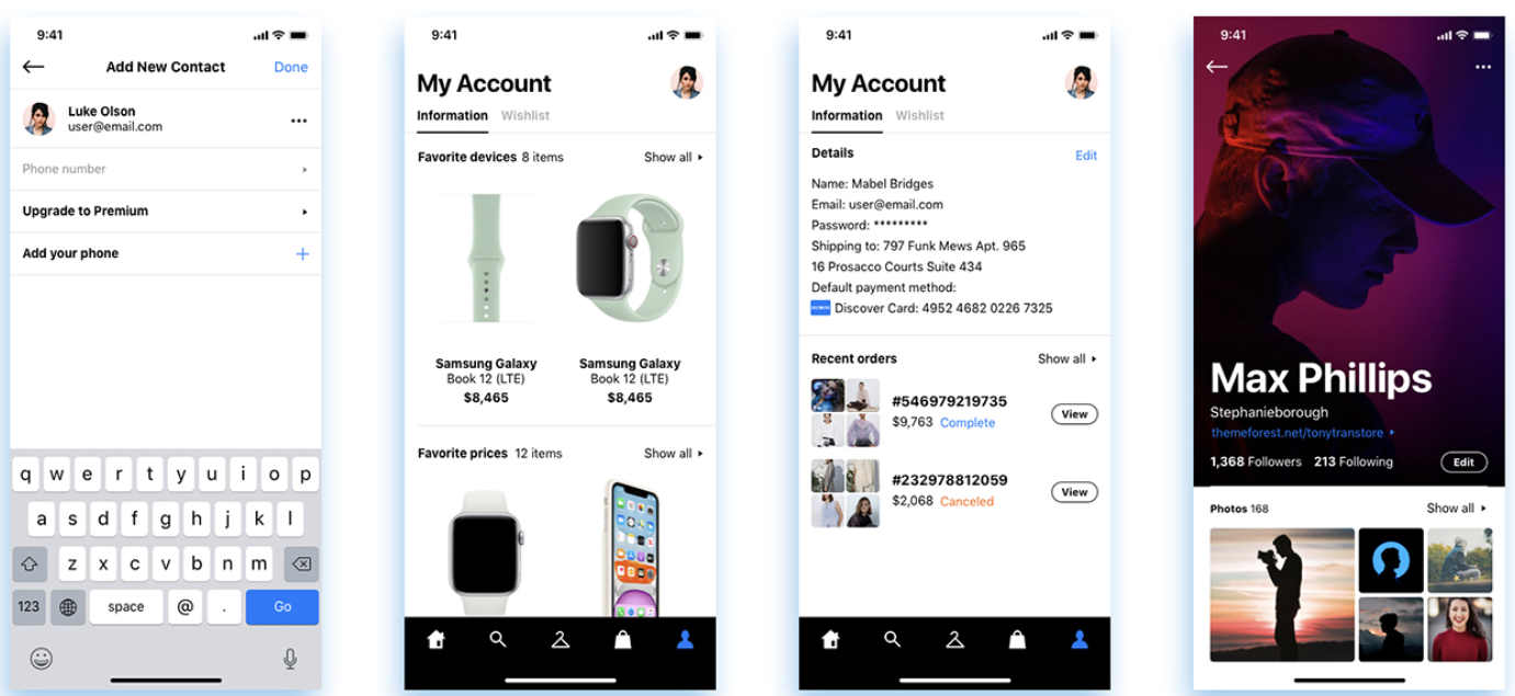 Cross-Platform Mobile App — Screenshot
