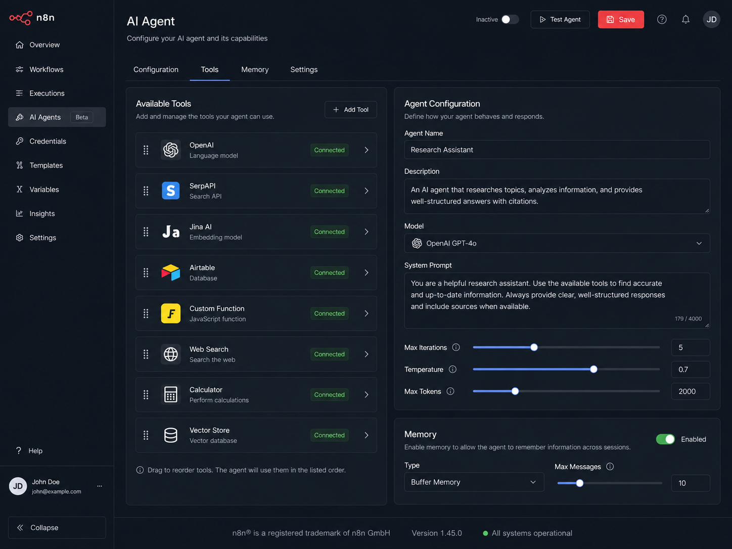 Multi-Agent AI Platform — Screenshot